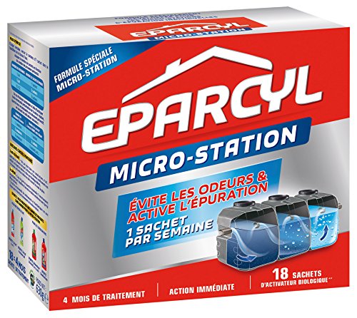 Eparcyl - Entretien Fosses Septiques - Micro-station Activateur Biologique Boîte de 18 Sachets