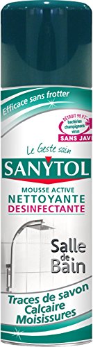 Sanytol Mousse Active Désinfectante Anticalcaire 500 ml - Lot de 3