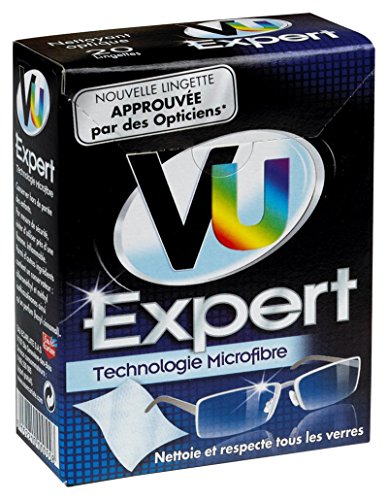 VU Expert - Nettoyant optique - Etui de 20 Lingettes