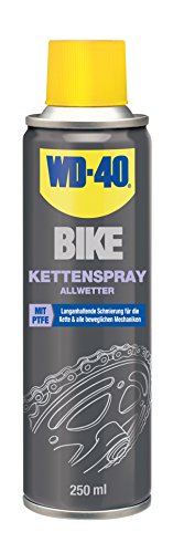 WD 40 Bike chaîne spray toutes saisons 250 ml, transparent, 49703