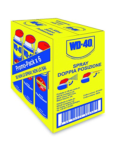 WD-40 Multifonction Lubrifiant spray multifonction anti-corrosion et débloquant, 500 ml/doppia posizione, marron, 6