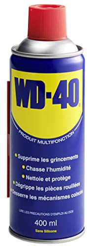 WD-40 • Produit Multifonction • Aérosol • Sans Silicone • Non Conducteur • Compatible Plastiques, Caoutchoucs, Tous Métaux • 400 ML