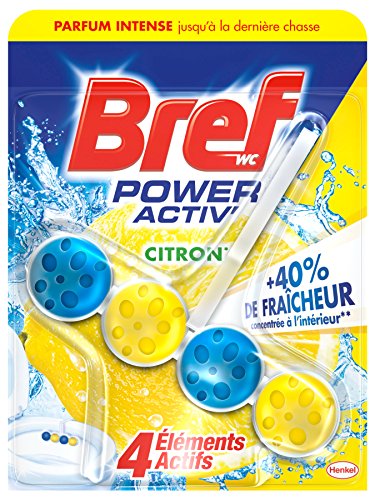 Bref Power Activ' Bloc Nettoyant WC Citron 50 g