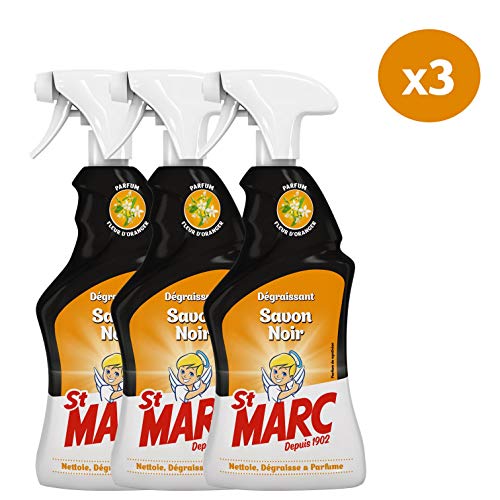 St Marc Pistolet Spray Nettoyant Dégraissant Multi-Usages Parfum Fleur d'Oranger 500 ml - Lot de 3